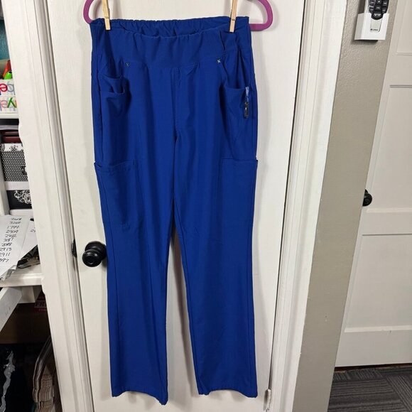 Carhartt royal blue cargo scrub pants size medium tall yoga pants style - Picture 1 of 6